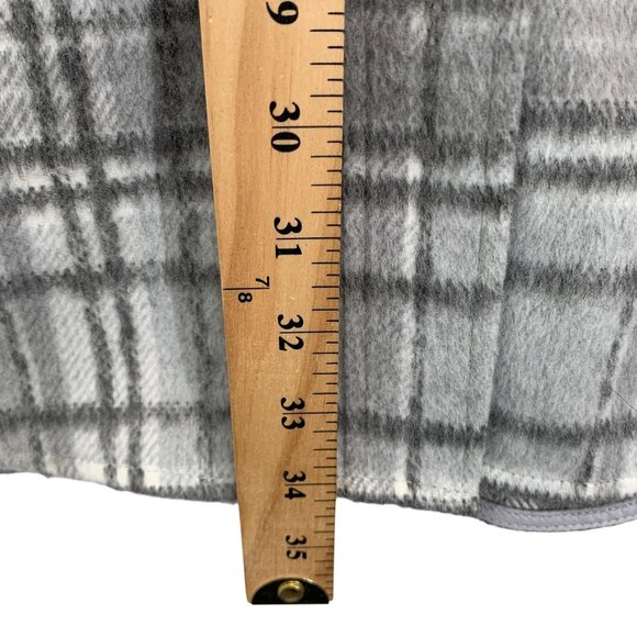 Gentle Fawn Leighton Jacket Shacket Womens Large White Grey Plaid Heavy - Picture 5 of 10